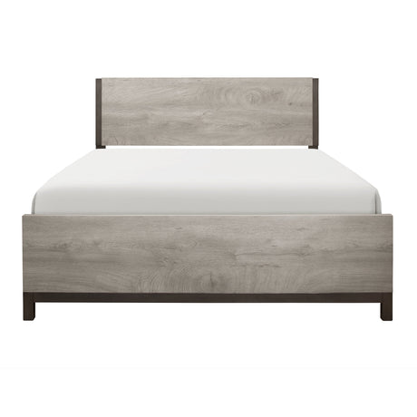 Zephyr Light Gray California King Panel Bed by Homelegance at Eve Furniture