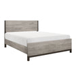 Zephyr Light Gray King Panel Bed by Homelegance at Eve Furniture