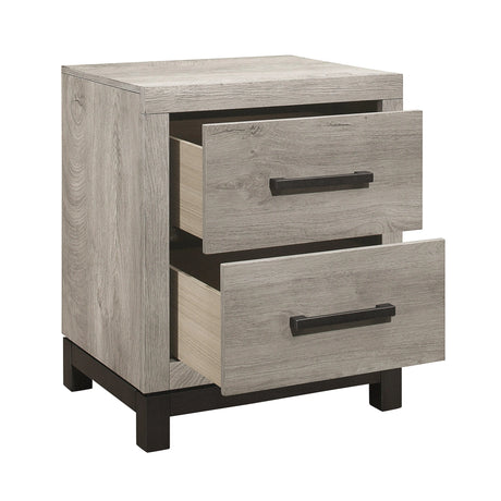 Zephyr Light Gray Nightstand by Homelegance at Eve Furniture