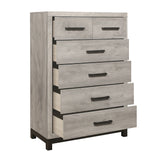Zephyr Light Gray Panel Bedroom Set by Homelegance at Eve Furniture