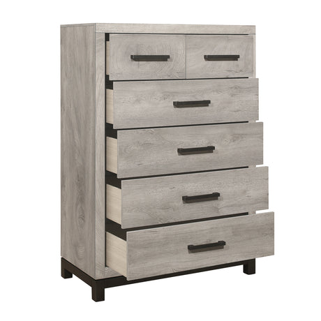 Zephyr Light Gray Panel Bedroom Set by Homelegance at Eve Furniture
