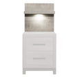 Zephyr Light Gray Wall Panel for Nightstand, 1-Piece by Homelegance at Eve Furniture