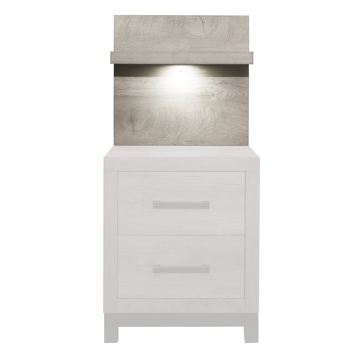 Zephyr Light Gray Wall Panel for Nightstand, 1-Piece by Homelegance at Eve Furniture