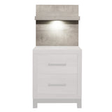 Zephyr Light Gray Wall Panel for Nightstand, 1-Piece by Homelegance at Eve Furniture