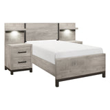Zephyr Light Gray Youth Wall Bedroom Set by Homelegance at Eve Furniture