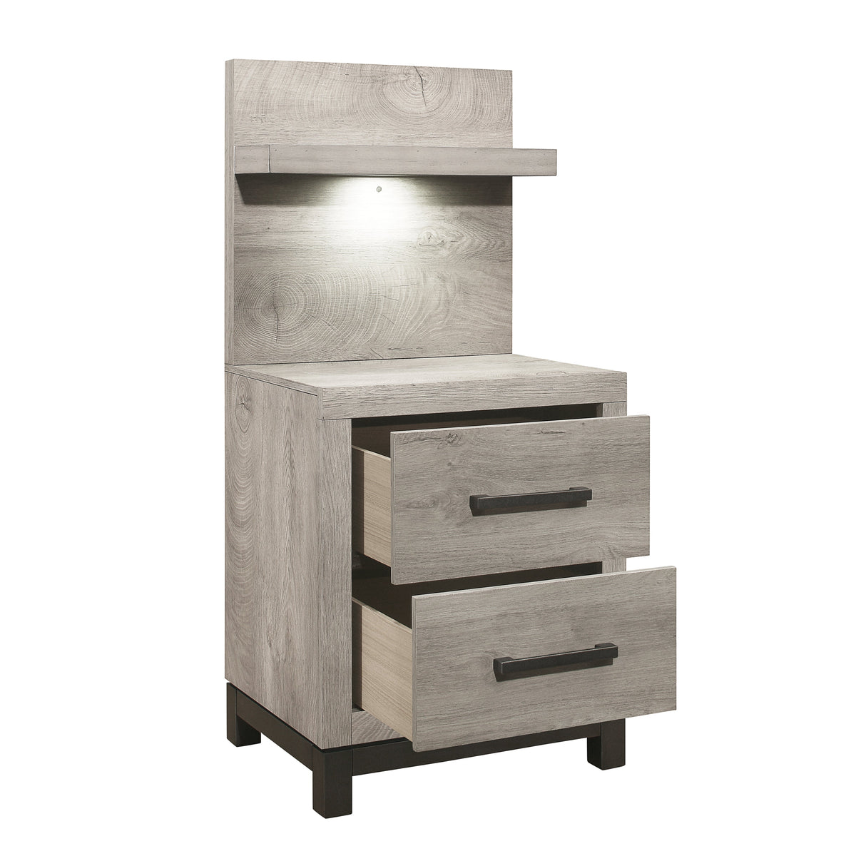 Zephyr Light Gray Youth Wall Bedroom Set by Homelegance at Eve Furniture