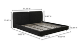 Zeppelin King Bed - Black by Moe's Home at Eve Furniture
