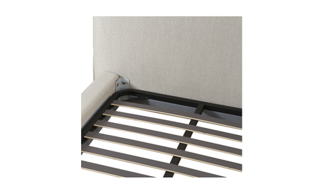 Zeppelin King Bed - Light Grey by Moe's Home at Eve Furniture