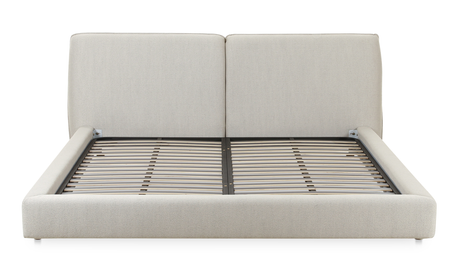 Zeppelin King Bed - Light Grey by Moe's Home at Eve Furniture