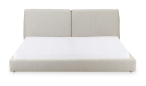 Zeppelin King Bed - Light Grey by Moe's Home at Eve Furniture