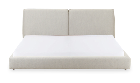 Zeppelin King Bed - Light Grey by Moe's Home at Eve Furniture