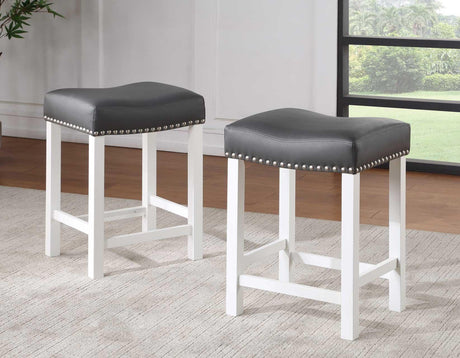 Zermatt 24″ Backless Counter Stool, Set of 2 by Steve Silver at Eve Furniture