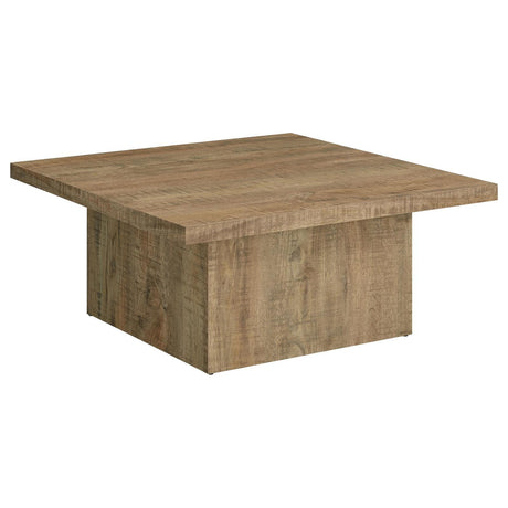 Zetta Square Engineered Wood Coffee Table Mango by Coaster at Eve Furniture