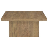 Zetta Square Engineered Wood Coffee Table Mango by Coaster at Eve Furniture