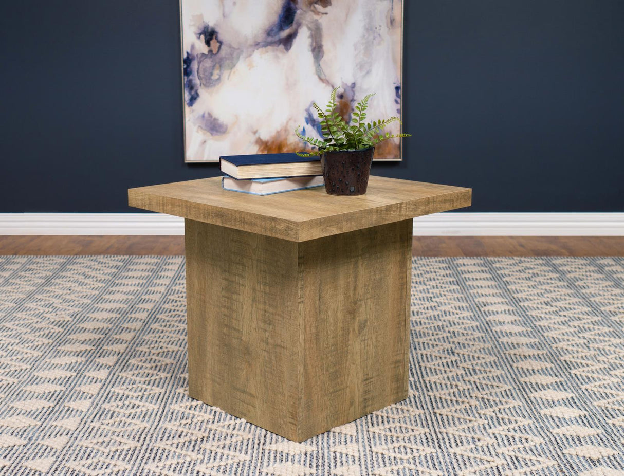 Zetta Square Engineered Wood End Table Mango