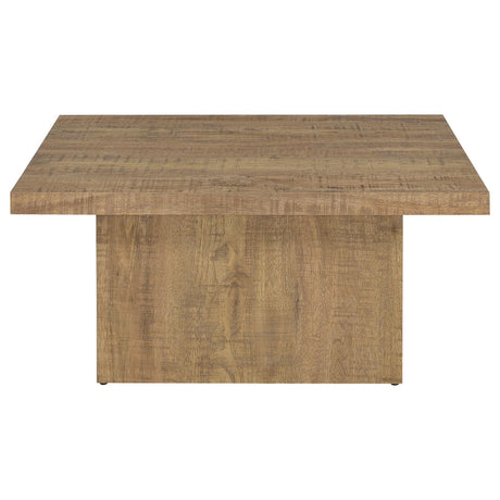 Zetta Square Engineered Wood Coffee Table Mango by Coaster at Eve Furniture
