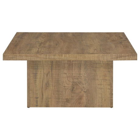 Zetta Square Engineered Wood Coffee Table Mango by Coaster at Eve Furniture