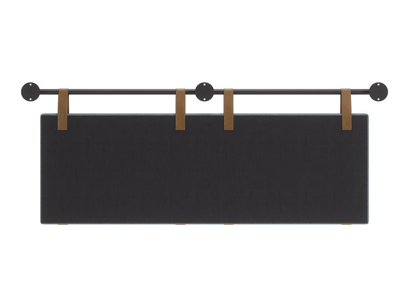 Zeva Floating Queen Headboard Gray