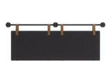 Zeva Floating Queen Headboard Gray