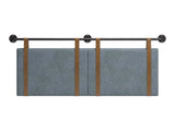 Zeva Floating Queen Headboard Gray