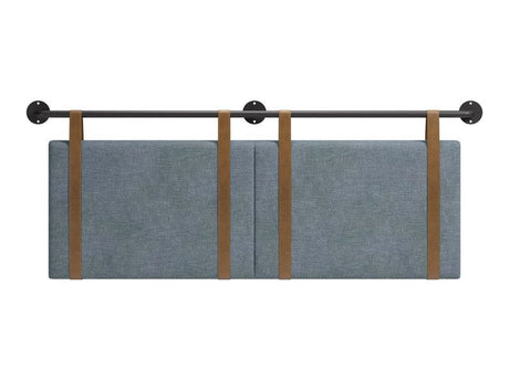 Zeva Floating Queen Headboard Gray by Zuomod at Eve Furniture