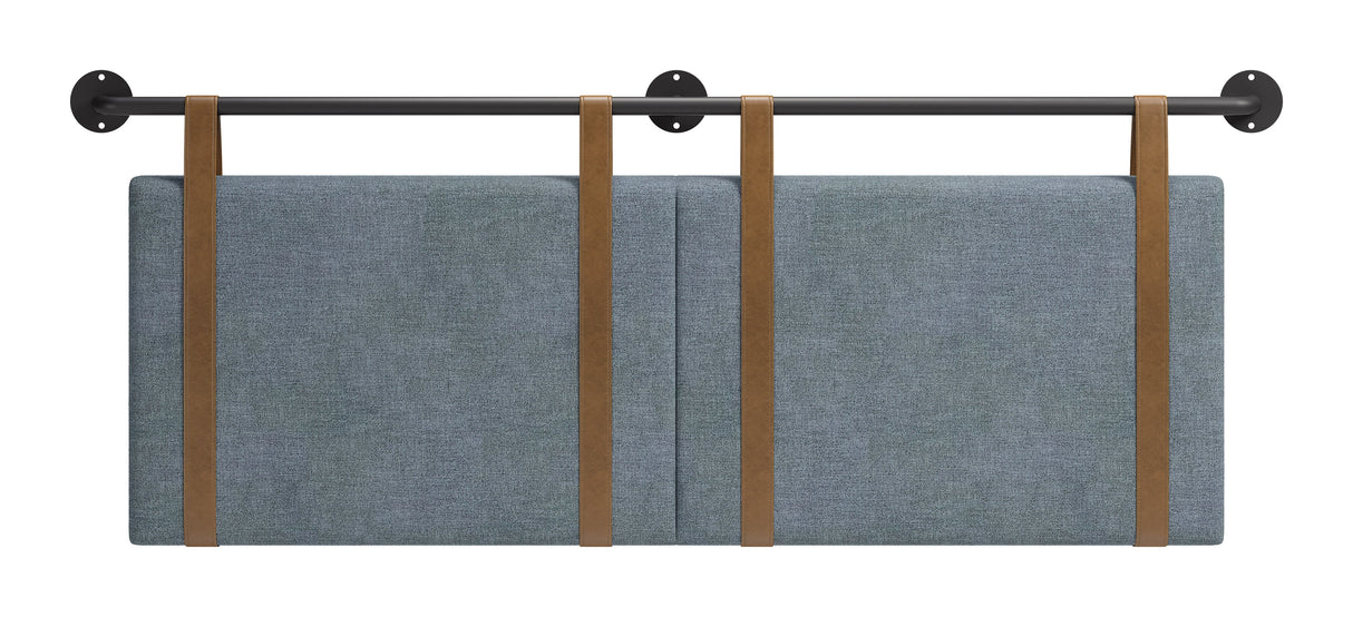 Zeva Gray Floating Queen Headboard by Zuomod at Eve Furniture