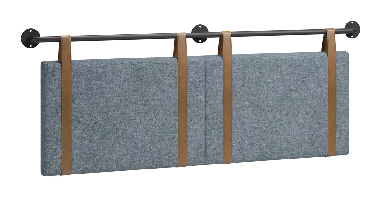 Zeva Gray Floating Queen Headboard by Zuomod at Eve Furniture