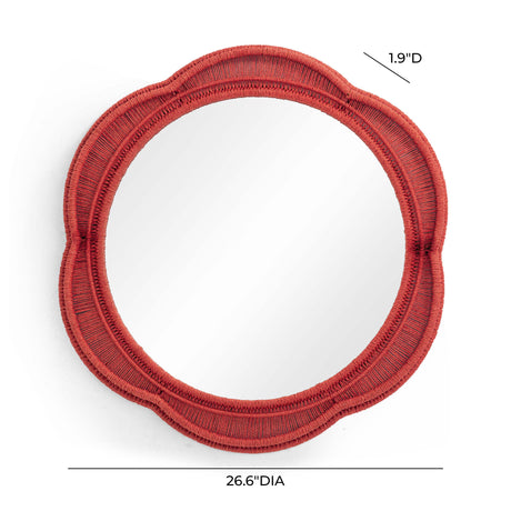 Zeva Round Wall Mirror by TOV Furniture at Eve Furniture