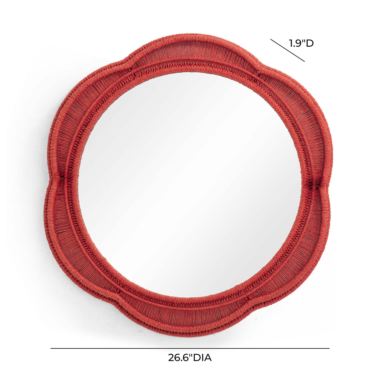 Zeva Round Wall Mirror by TOV Furniture at Eve Furniture