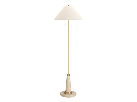 Zeva Tan/Gold Floor Lamp by Crestview at Eve Furniture