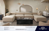Zia Modular Camel 7-Piece Sectional by Diamond Sofa at Eve Furniture