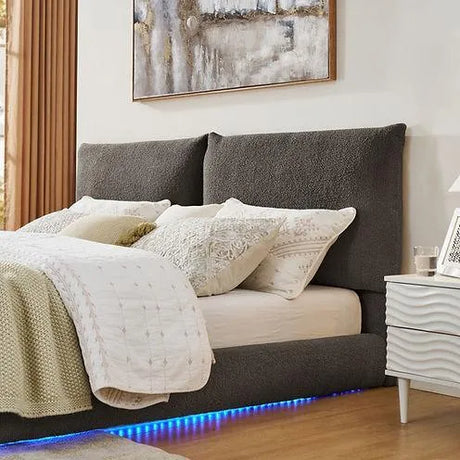 Zima Brown King Platform Bed by New Era Innovations at Eve Furniture