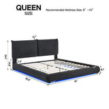 Zima Grey Queen Platform Bed by New Era Innovations at Eve Furniture