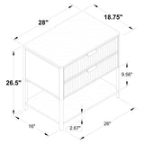 Zimmerlee Rust Brown 2-Drawer Side Table with Shelf by Coaster at Eve Furniture