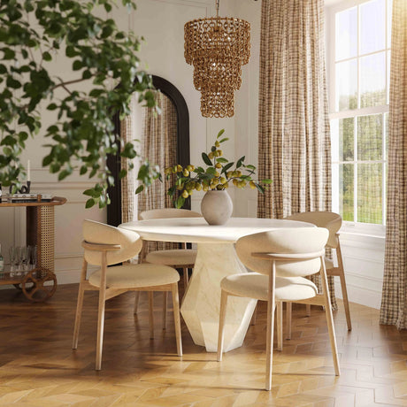 Zinea Performance Textured Velvet Dining Chair by TOV Furniture at Eve Furniture