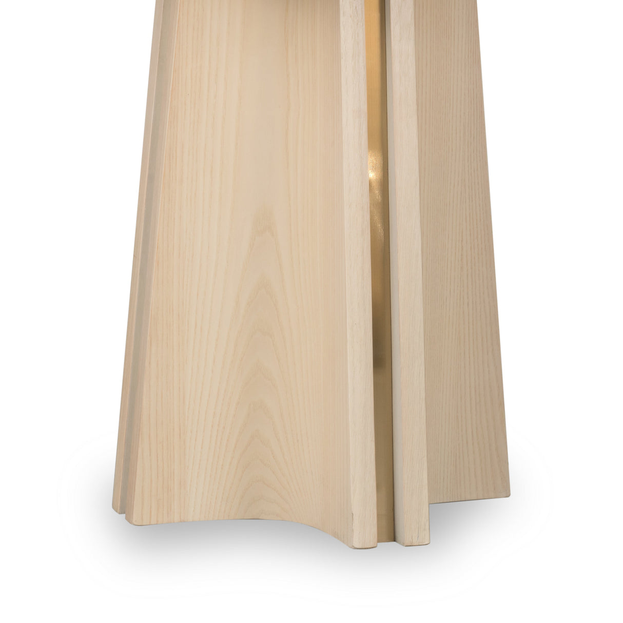 Zinnia Ash Wood Double Pedestal Dining Table in White Sand by Modus Furniture at Eve Furniture