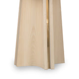 Zinnia Ash Wood Double Pedestal Dining Table in White Sand by Modus Furniture at Eve Furniture