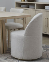 Zinnia Fully Upholstered Swivel Chair in Dune Chenille by Modus Furniture at Eve Furniture