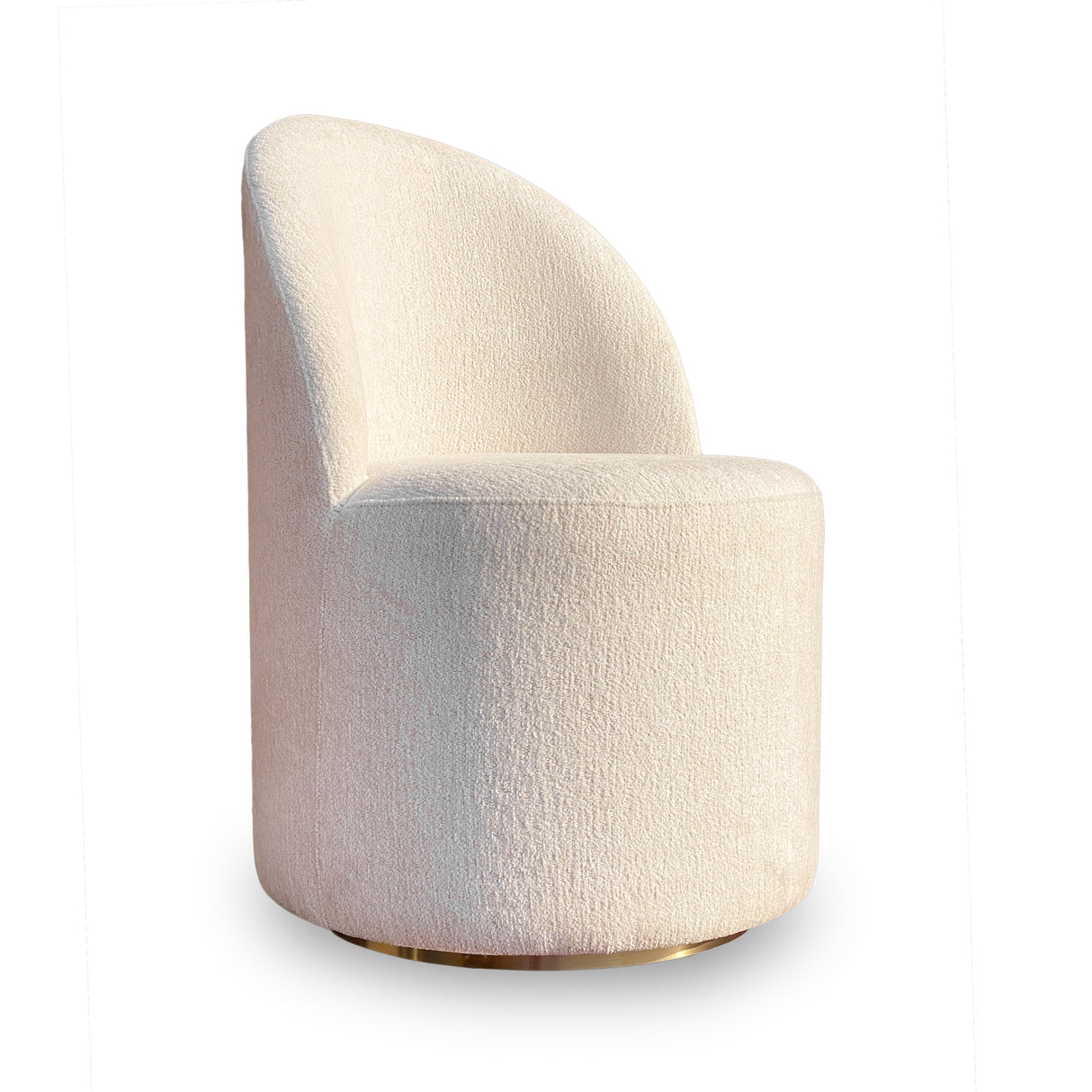 Zinnia Fully Upholstered Swivel Chair in Dune Chenille by Modus Furniture at Eve Furniture