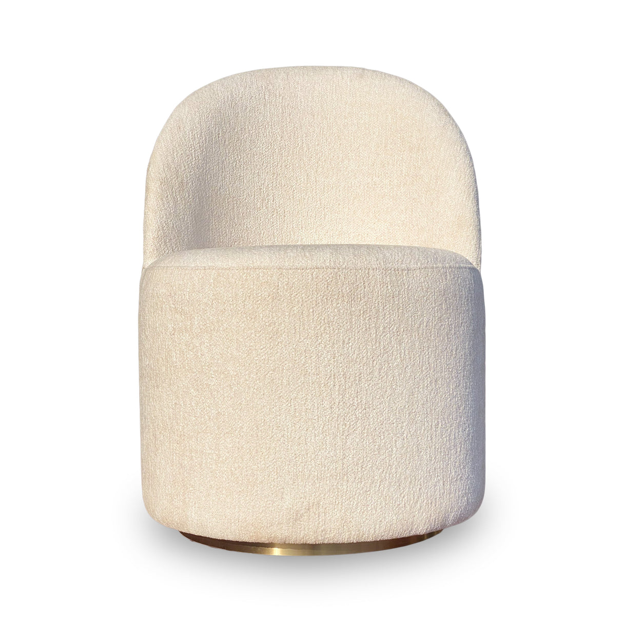 Zinnia Fully Upholstered Swivel Chair in Dune Chenille by Modus Furniture at Eve Furniture