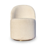 Zinnia Fully Upholstered Swivel Chair in Dune Chenille by Modus Furniture at Eve Furniture