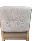 Zinnia Upholstered Dining Chair in White Sand, Buttermilk Leather and Dune Chenille (Set of 2) by Modus Furniture at Eve Furniture