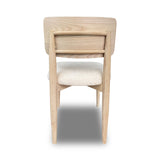 Zinnia Wood Back Dining Chair in White Sand and Dune Chenille (Set of 2) by Modus Furniture at Eve Furniture