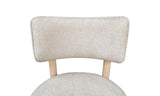 Zinnia Wood Back Dining Chair in White Sand and Dune Chenille (Set of 2) by Modus Furniture at Eve Furniture
