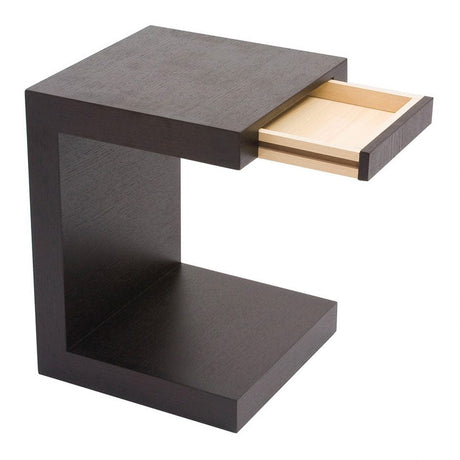 Zio Sidetable Black Oak by Moe's Home at Eve Furniture