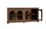 Zion 4 Door Cabinet - Natural by Classic Home at Eve Furniture