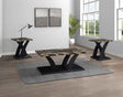 Zion Black & Gold 3-Piece Cocktail Table Set by Crown Mark at Eve Furniture