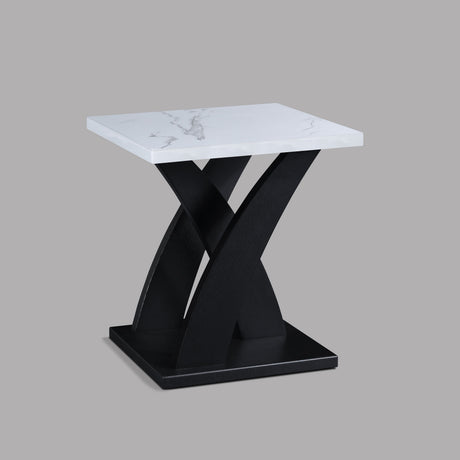 Zion Black & White 3-Piece Cocktail Set by Crown Mark at Eve Furniture