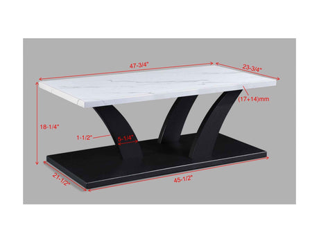 Zion Black & White 3-Piece Cocktail Set by Crown Mark at Eve Furniture