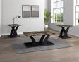 Zion Black & Grey 3-Piece Cocktail Table Set by Crown Mark at Eve Furniture